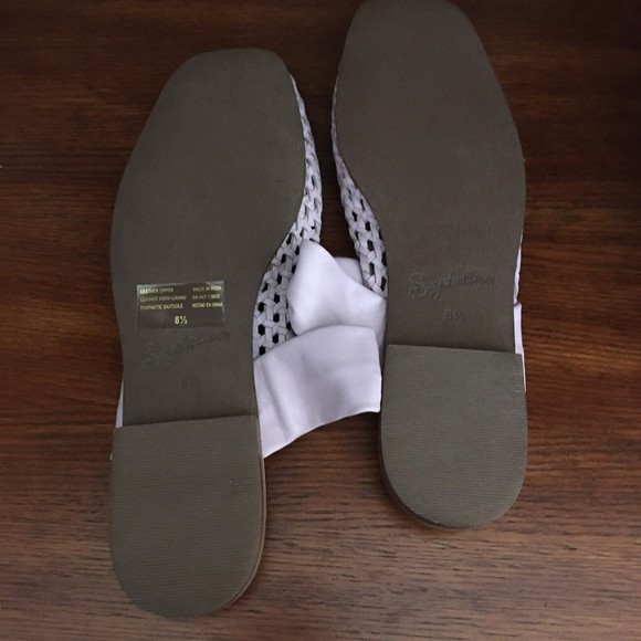 Seychelles Women's Art Deco Woven Leather Mule Flats 8.5 M Lavender Purple NWOB - Picture 9 of 10